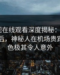 蘑菇影视在线观看深度揭秘：mogutv风波背后，神秘人在机场贵宾室的角色极其令人意外
